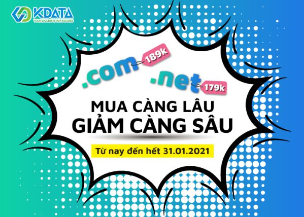 Domain .COM và .NET đang khuyến mại với giá cực sốc 1